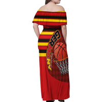 Basketball Fan Jersey Germany Family Matching Off Shoulder Maxi Dress and Hawaiian Shirt Die Mannschaft 2025 - Wonder Print Shop