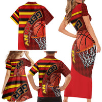 Basketball Fan Jersey Germany Family Matching Short Sleeve Bodycon Dress and Hawaiian Shirt Die Mannschaft 2025 - Wonder Print Shop