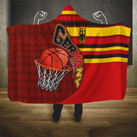 Basketball Fan Jersey Germany Hooded Blanket Die Mannschaft 2025 - Wonder Print Shop