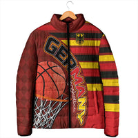 Basketball Fan Jersey Germany Padded Jacket Die Mannschaft 2025 - Wonder Print Shop