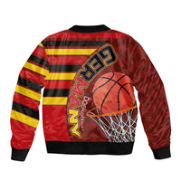 Basketball Fan Jersey Germany Sleeve Zip Bomber Jacket Die Mannschaft 2025 - Wonder Print Shop