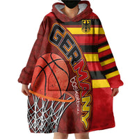 Basketball Fan Jersey Germany Wearable Blanket Hoodie Die Mannschaft 2025 - Wonder Print Shop