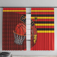 Basketball Fan Jersey Germany Window Curtain Die Mannschaft 2025 - Wonder Print Shop