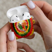 Lithuania Basketball AirPods Case Champions Skeleton of The Baltic Tie Dye Style - Wonder Print Shop