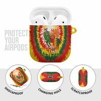 Lithuania Basketball AirPods Case Champions Skeleton of The Baltic Tie Dye Style - Wonder Print Shop