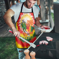 Lithuania Basketball Apron Champions Skeleton of The Baltic Tie Dye Style - Wonder Print Shop