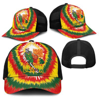 Lithuania Basketball Baseball Net Cap Champions Skeleton of The Baltic Tie Dye Style - Wonder Print Shop