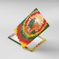 Lithuania Basketball Canvas Wall Art Champions Skeleton of The Baltic Tie Dye Style - Wonder Print Shop