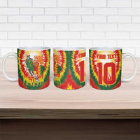 Custom Lithuania Basketball Ceramic Mug Champions Skeleton of The Baltic Tie Dye Style - Wonder Print Shop