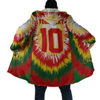 Custom Lithuania Basketball Cloak Champions Skeleton of The Baltic Tie Dye Style - Wonder Print Shop