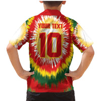 Custom Lithuania Basketball Family Matching Mermaid Dress and Hawaiian Shirt Champions Skeleton of The Baltic Tie Dye Style - Wonder Print Shop