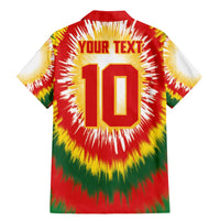 Custom Lithuania Basketball Family Matching Mermaid Dress and Hawaiian Shirt Champions Skeleton of The Baltic Tie Dye Style - Wonder Print Shop