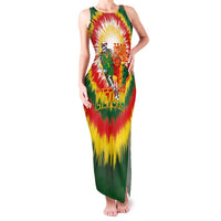 Custom Lithuania Basketball Family Matching Tank Maxi Dress and Hawaiian Shirt Champions Skeleton of The Baltic Tie Dye Style - Wonder Print Shop