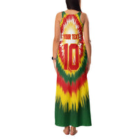 Custom Lithuania Basketball Family Matching Tank Maxi Dress and Hawaiian Shirt Champions Skeleton of The Baltic Tie Dye Style - Wonder Print Shop