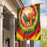Lithuania Basketball Garden Flag Champions Skeleton of The Baltic Tie Dye Style - Wonder Print Shop