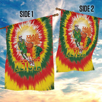 Lithuania Basketball Garden Flag Champions Skeleton of The Baltic Tie Dye Style - Wonder Print Shop