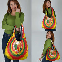 Lithuania Basketball Grocery Bag Champions Skeleton of The Baltic Tie Dye Style - Wonder Print Shop