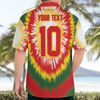 Custom Lithuania Basketball Hawaiian Shirt Champions Skeleton of The Baltic Tie Dye Style - Wonder Print Shop