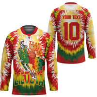Custom Lithuania Basketball Hockey Jersey Champions Skeleton of The Baltic Tie Dye Style - Wonder Print Shop