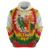 Custom Lithuania Basketball Hoodie Champions Skeleton of The Baltic Tie Dye Style - Wonder Print Shop