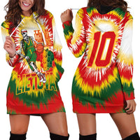 Custom Lithuania Basketball Hoodie Dress Champions Skeleton of The Baltic Tie Dye Style - Wonder Print Shop