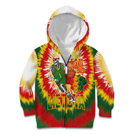 Custom Lithuania Basketball Kid Hoodie Champions Skeleton of The Baltic Tie Dye Style - Wonder Print Shop