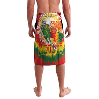 Custom Lithuania Basketball Lavalava Champions Skeleton of The Baltic Tie Dye Style - Wonder Print Shop