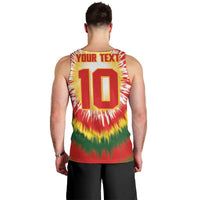 Custom Lithuania Basketball Men Tank Top Champions Skeleton of The Baltic Tie Dye Style - Wonder Print Shop