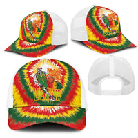 Lithuania Basketball Mesh Trucker Cap Champions Skeleton of The Baltic Tie Dye Style - Wonder Print Shop