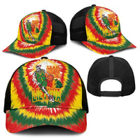Lithuania Basketball Mesh Trucker Cap Champions Skeleton of The Baltic Tie Dye Style - Wonder Print Shop