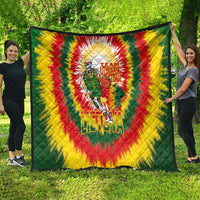Lithuania Basketball Quilt Champions Skeleton of The Baltic Tie Dye Style - Wonder Print Shop