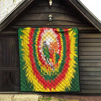 Lithuania Basketball Quilt Champions Skeleton of The Baltic Tie Dye Style - Wonder Print Shop