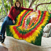 Lithuania Basketball Quilt Champions Skeleton of The Baltic Tie Dye Style - Wonder Print Shop