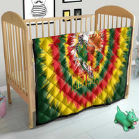 Lithuania Basketball Quilt Champions Skeleton of The Baltic Tie Dye Style - Wonder Print Shop