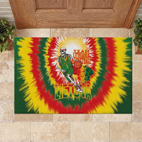 Lithuania Basketball Rubber Doormat Champions Skeleton of The Baltic Tie Dye Style - Wonder Print Shop