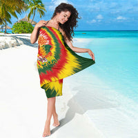 Lithuania Basketball Sarong Champions Skeleton of The Baltic Tie Dye Style - Wonder Print Shop