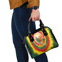 Lithuania Basketball Shoulder Handbag Champions Skeleton of The Baltic Tie Dye Style - Wonder Print Shop