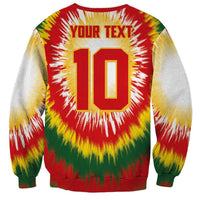 Custom Lithuania Basketball Sweatshirt Champions Skeleton of The Baltic Tie Dye Style - Wonder Print Shop