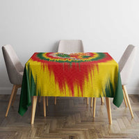 Lithuania Basketball Tablecloth Champions Skeleton of The Baltic Tie Dye Style - Wonder Print Shop