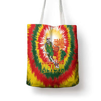 Lithuania Basketball Tote Bag Champions Skeleton of The Baltic Tie Dye Style - Wonder Print Shop