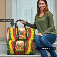 Lithuania Basketball Travel Bag Champions Skeleton of The Baltic Tie Dye Style - Wonder Print Shop