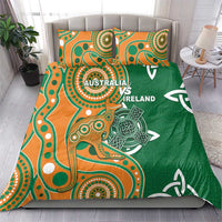 Australia And Ireland Rugby Bedding Set Walllabies And Shamrock Together
