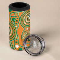 Australia And Ireland Rugby Custom 4 in 1 Can Cooler Tumbler Walllabies And Shamrock Together