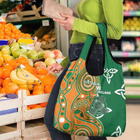 Australia And Ireland Rugby Grocery Bag Walllabies And Shamrock Together