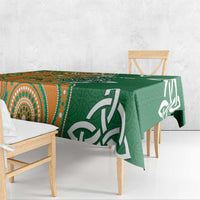 Australia And Ireland Rugby Tablecloth Walllabies And Shamrock Together