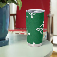 Australia And Ireland Rugby Custom Tumbler Cup Walllabies And Shamrock Together