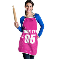 Custom Barbados 2026 Cricket Apron Tridents Rise Pink Version