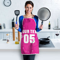 Custom Barbados 2026 Cricket Apron Tridents Rise Pink Version