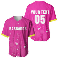 Custom Barbados 2026 Cricket Baseball Jersey Tridents Rise Pink Version