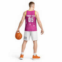 Custom Barbados 2026 Cricket Basketball Jersey Tridents Rise Pink Version